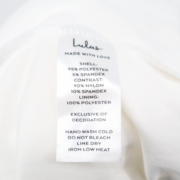 Lulus Maxi Dress Women Small White Stretch Sleeveless Lace Trim V-Neck Back Zip - Picture 3 of 12